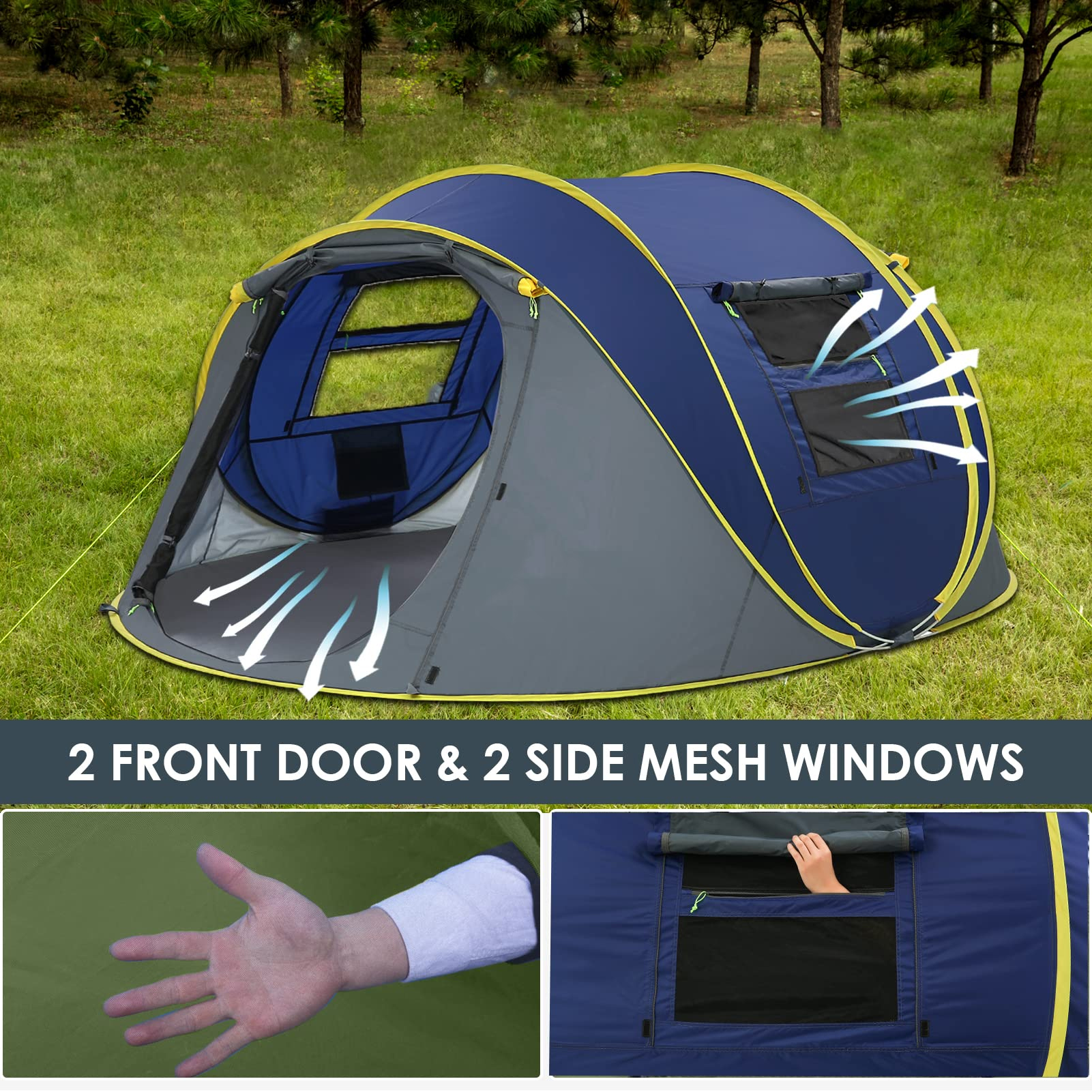 Automatic Pop Up Camping Tent For Winter