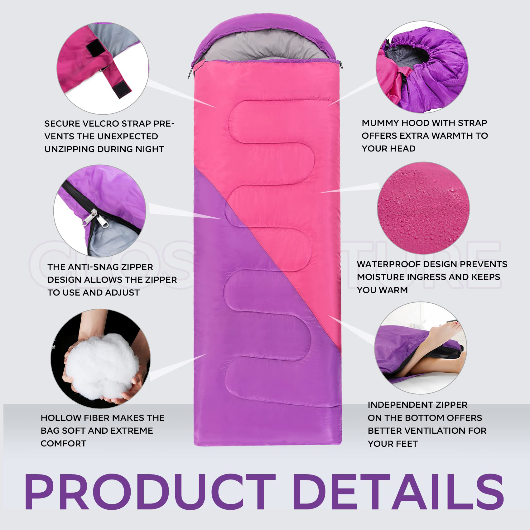 Indoor Backpacking Versatility Sleeping Bag