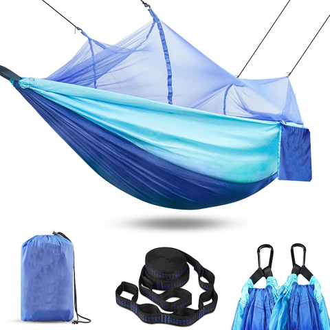 Compact Camping Hammock With Bug Net For Tree