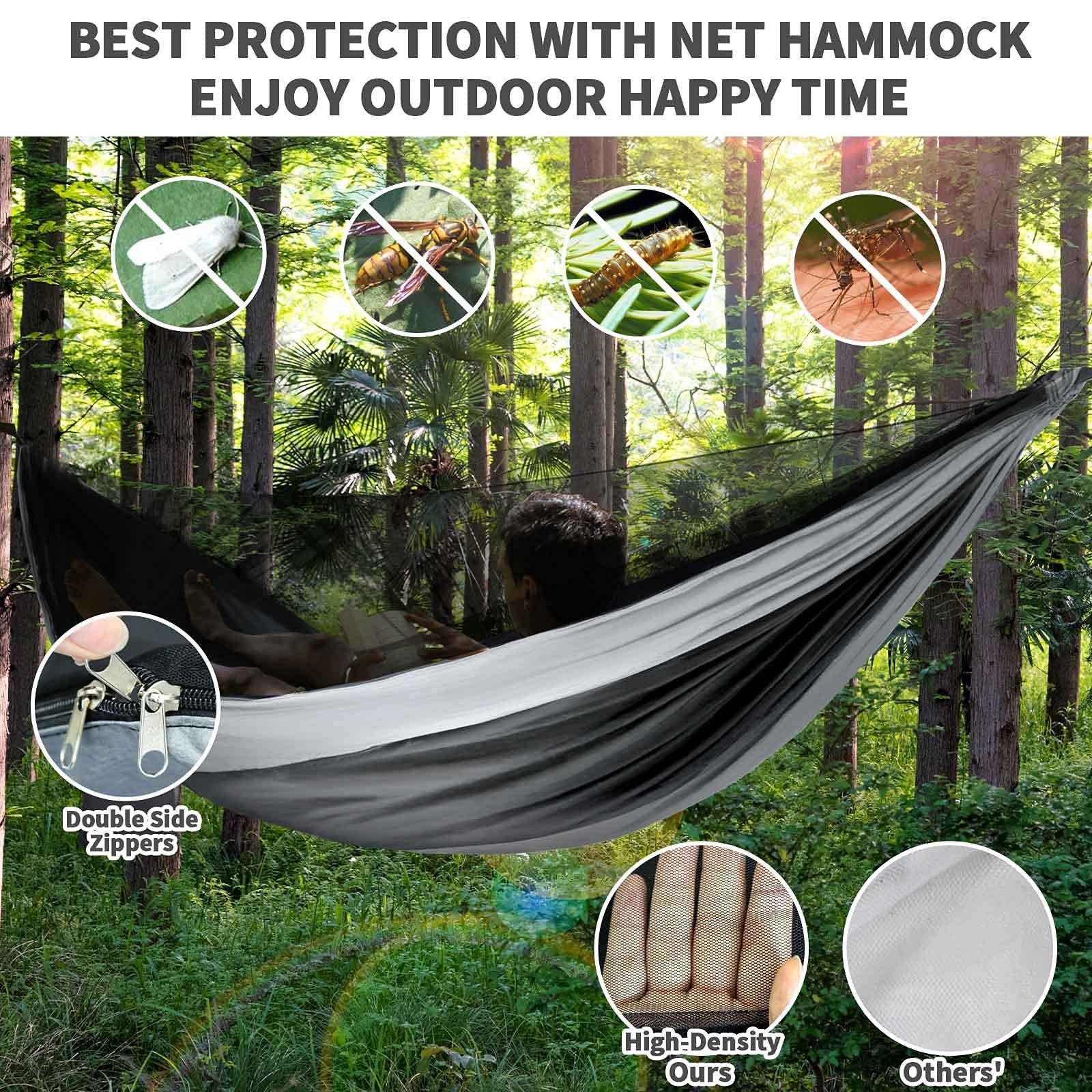 Multi-function Camping Hammock With Bug Net For Winter