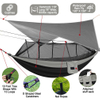 Compact Camping Hammock With Bug Net For Single