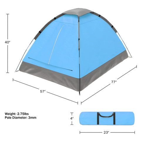 2 Persons Lightweight Outdoor Tent for Camping or Beach