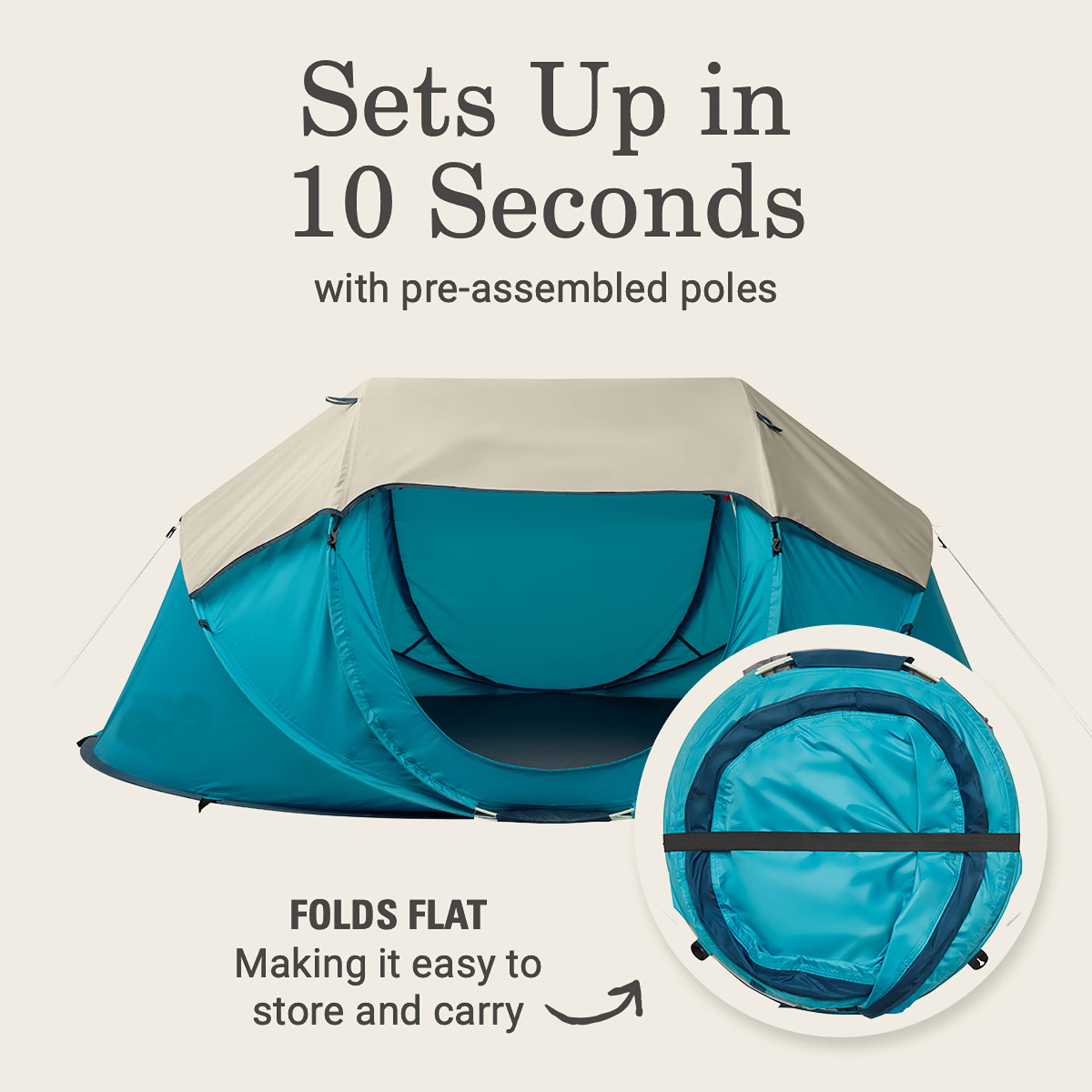 Instant Small Camping Tent For Two Person