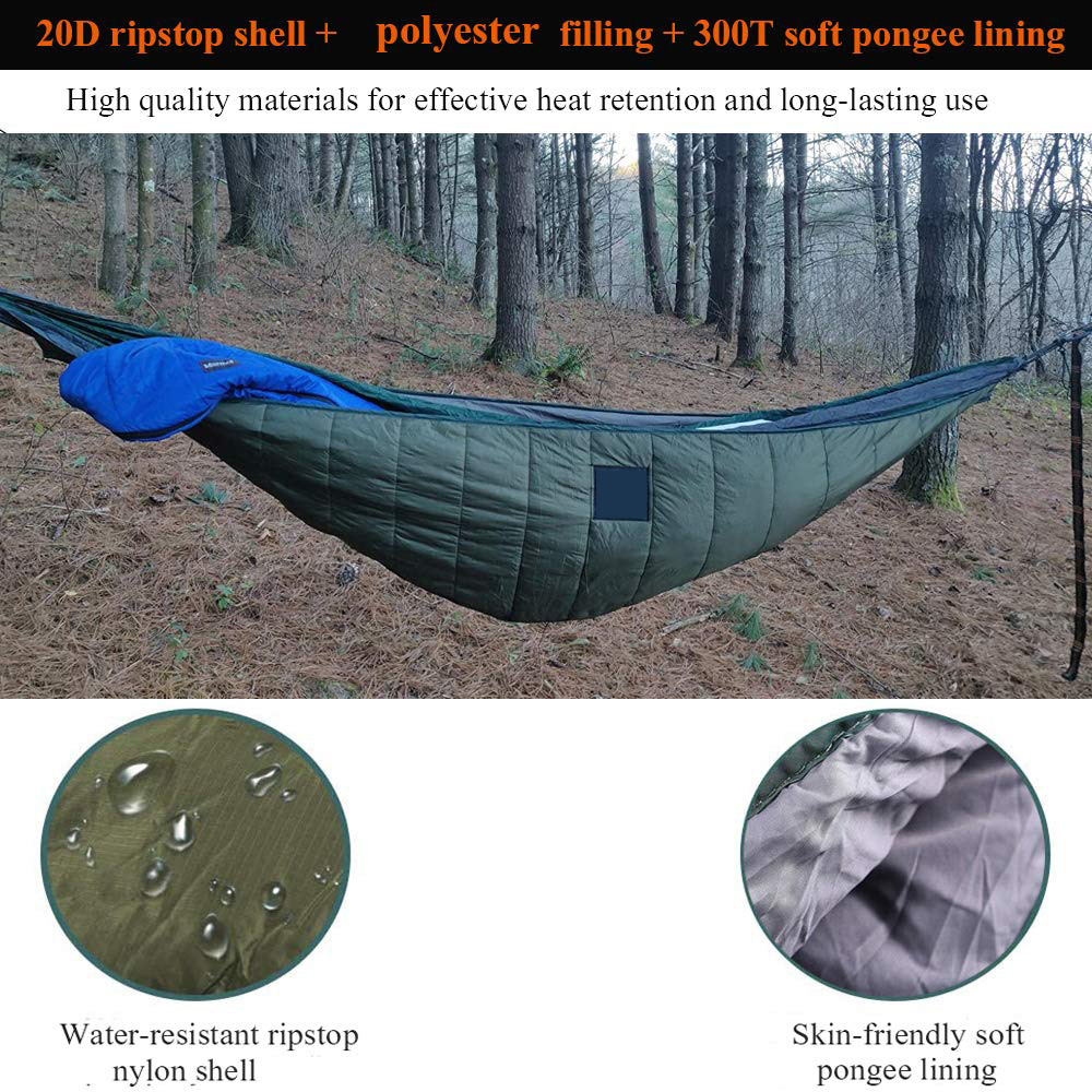 Portable Camping Hammock With Zipper For Winter