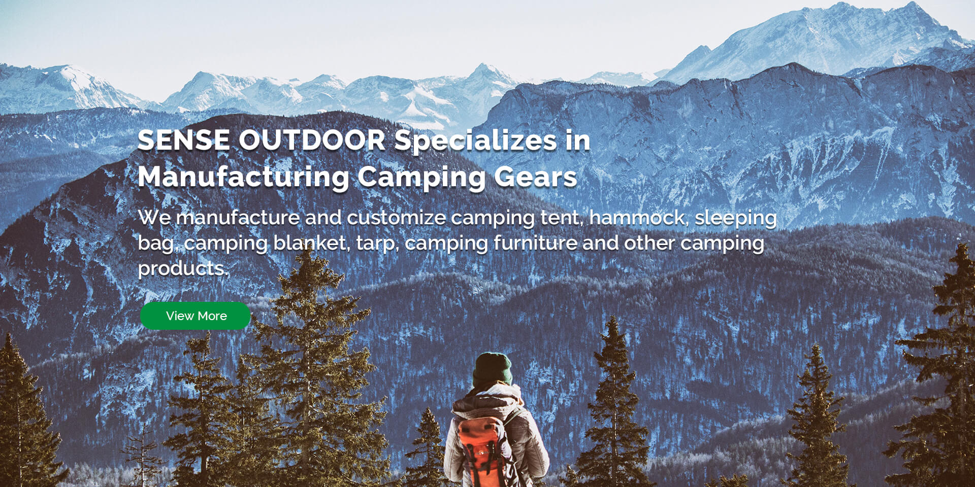 SENSE OUTDOOR Specializes in Manufacturing Camping Gears