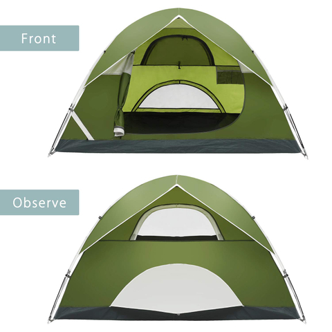 Anti-UV Waterproof Camping Tent for 2/4Person with Double Layer