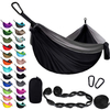 Portable Camping Hammock with Tree Straps for Outdoor Hiking