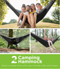 Factory Price 2 person Camping Black Swing Hammock With Mosquito Net for Hiking Clubs