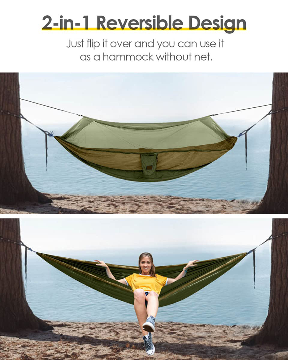 Outdoor Ultralight Camping Hammock With Bug Net