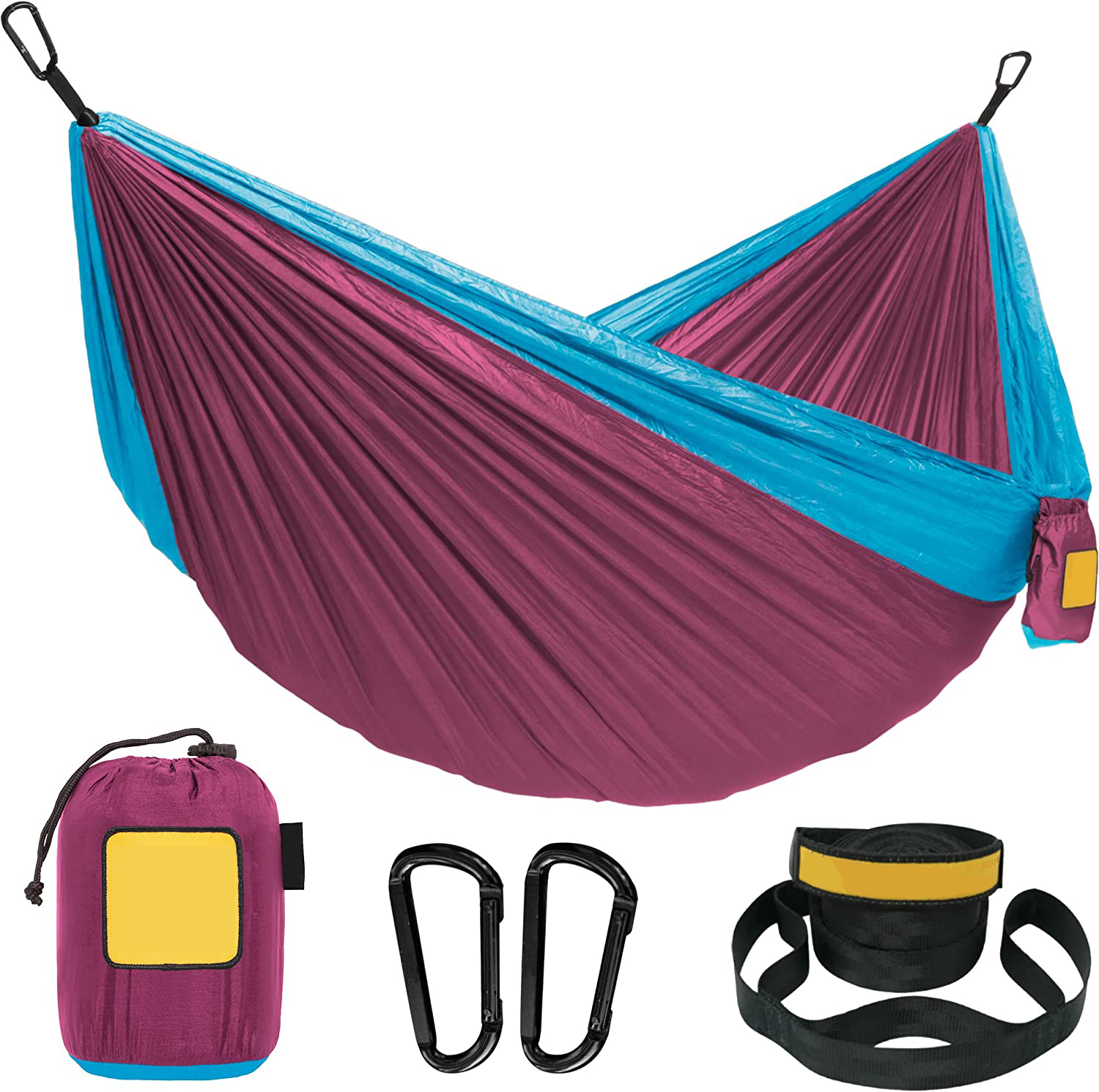 Portable Camping Hammock for Outdoor with Tree Straps