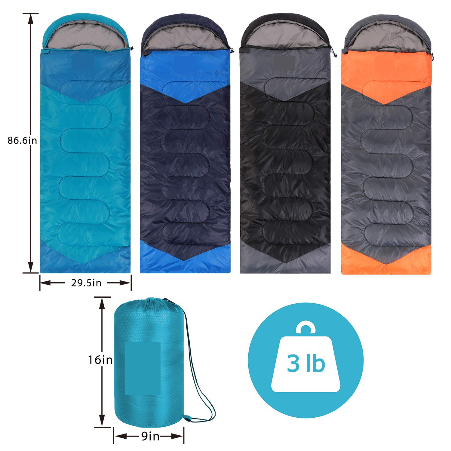 Ultra Light Wipeable Hex-tech Sleeping Bag for Trips