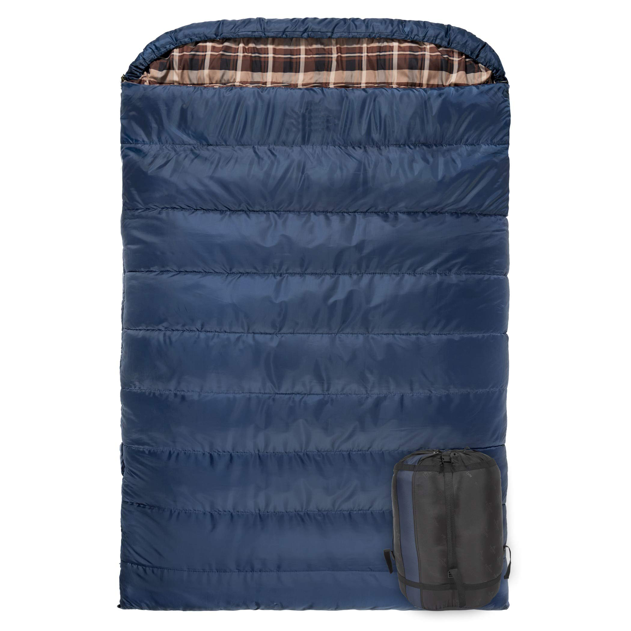 210T Nylon Mammoth Double Sleeping Bag for -7℃-10℃