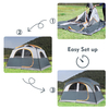 Pop Up Portable Camping Tent with Carry Bag For Desert