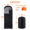 Cold Weather Sleeping Bag for Camping Hiking Outdoor Travel with Compression Bags