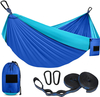 Nylon Portable Camping Hammock with Mesh for Family