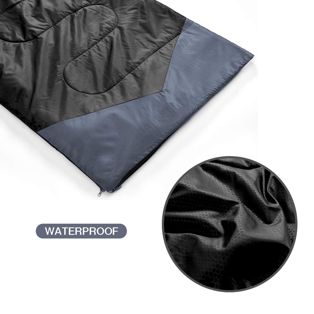 3 Season Lightweight Envelop Black Sleeping Bag