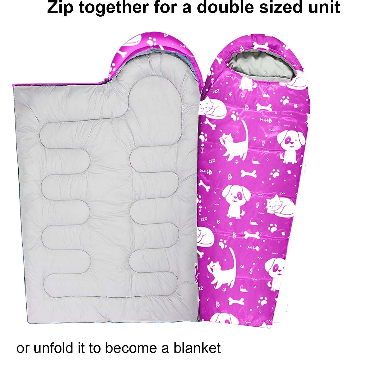 Breathable Large Sleeping Bag For Kids