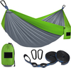 Nylon Portable Camping Hammock with Mesh for Family