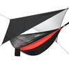 Portable Geometric Pattern Camping Hammock with Rainfly