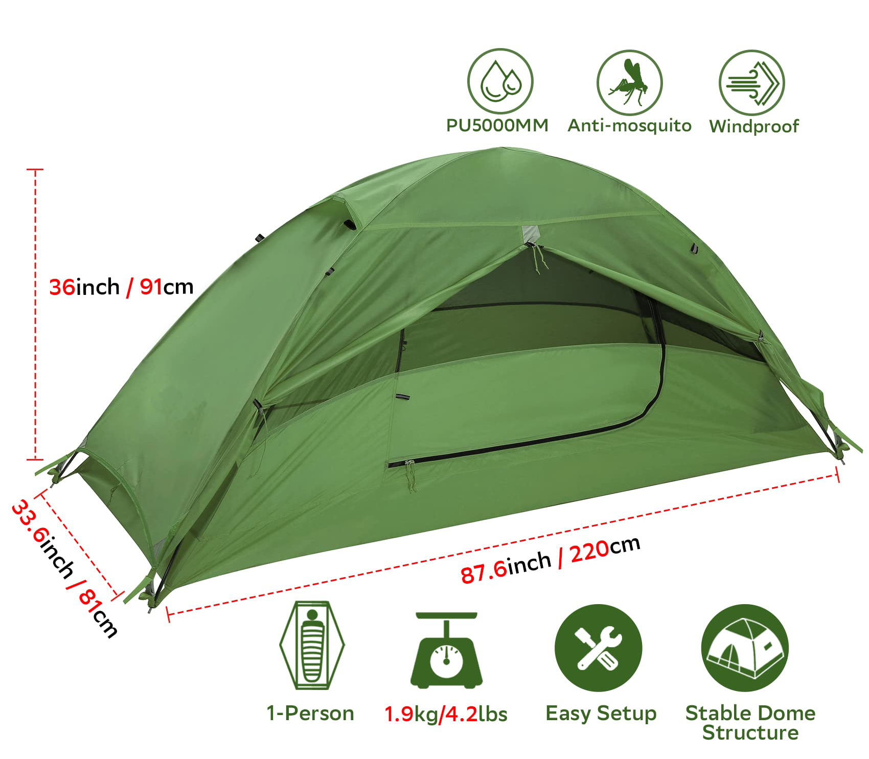 Waterproof Small Camping Tent For Winter