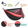 Portable Geometric Pattern Camping Hammock with Rainfly